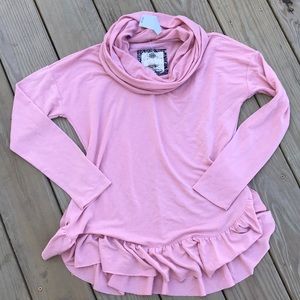 Long ruffled Tunic sweater